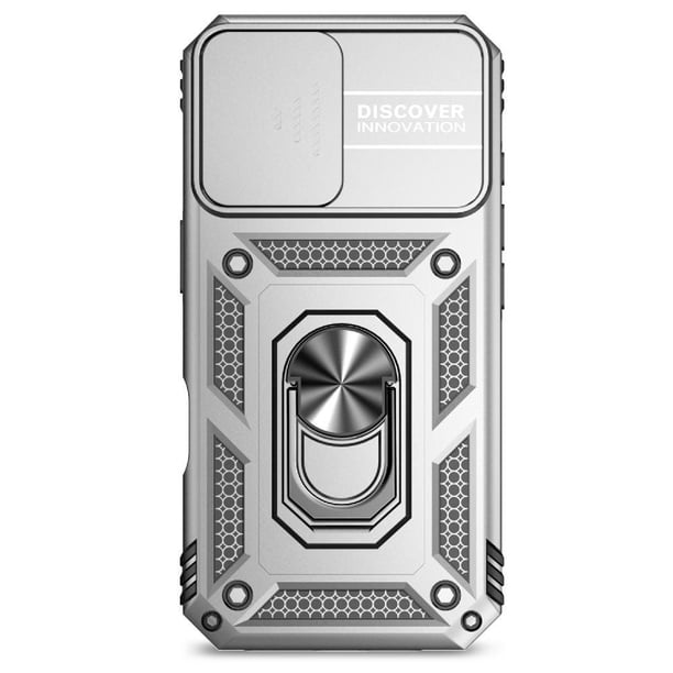 Estuche GANGXUN para iPhone 16, soporte giratorio 360°, estilo mecánico y magnético