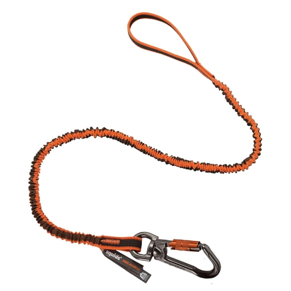 Mosquetón Ergodyne Squids 3109 f(x) 11,3 kg Naranja/Gris