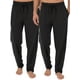 thumbnail image 1 of Pantalón para dormir Fruit of the Loom, tejido de punto para hombre, color negro, talla M, 1 of 3