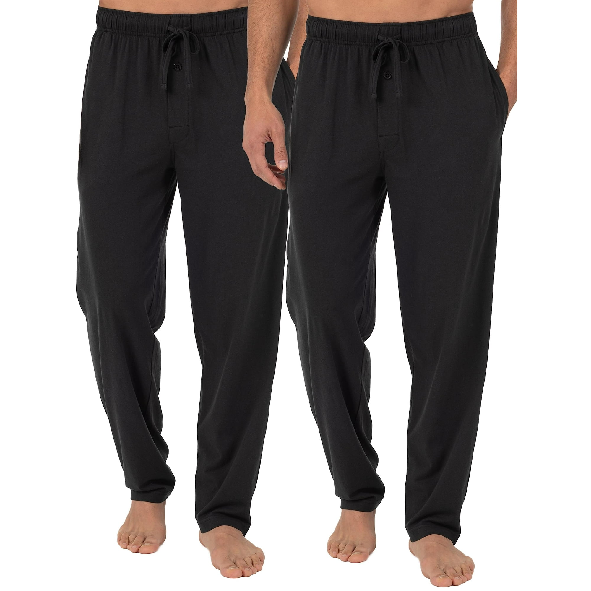 Pantalón Para Dormir Fruit Of The Loom, Tejido De Punto Para Hombre, Color Negro, Talla M