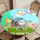 thumbnail image 5 of La pequeña Lola visita la ciudad-theme Fitted Round Tablecloths Elastic Edged Table Covers Waterproof Table Cloth for Kitchen Holiday Party Tables Decor 150cm, 5 of 6