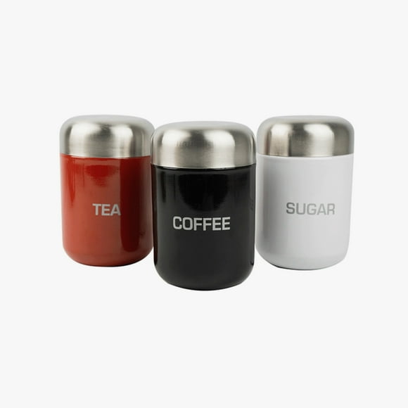 Decoexpress Set 3 Pcs Frascos Organizadores Inox
