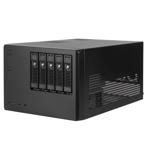Chasis Nas Silverstone Cs351 Sas-12G/Sata-6G De 5 Bahías, Intercambiable En Caliente