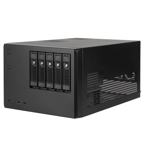 Chasis NAS SilverStone CS351 SAS-12G/SATA-6G de 5 bahías, intercambiable en caliente