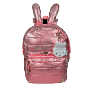 Miffy - Mochila Original Niña Rosa Metalico