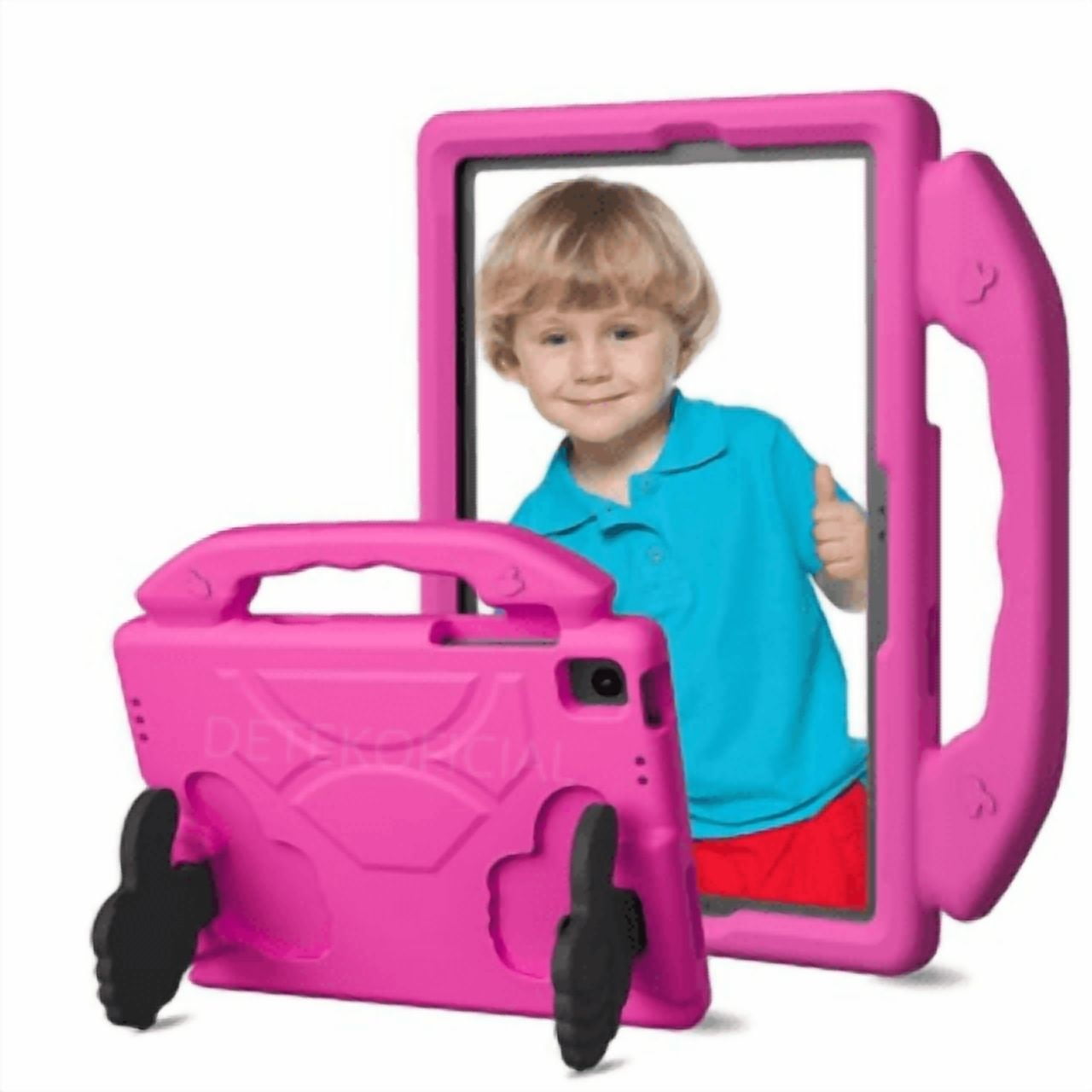 Detek Accesorios - Funda Goma Eva Infantil Para Samsung A9 Plus 11"- Fucsia