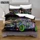 thumbnail image 1 of Home Textiles Printed Mustang Car Bedding Quilt Cover & Pillowcase USAEUE Bedding Set, 1 of 5