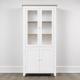 thumbnail image 1 of Vitrina "Perry" de Madera con Vidrio Vitrina Artesanal de Pino - Blanco - 80x35x180 cm, 1 of 3