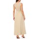 thumbnail image 3 of INSPIRE CHIC Vestido Maxi sin Mangas para Mujer con Diseño de Parches Línea A Cuello Redondo Elástico Casual Talla XL Beige, 3 of 6