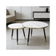 thumbnail image 1 of Juego De Mesa Doble Redonda De Centro Moderna Auxiliar NEGRA-BLANCO, 1 of 4