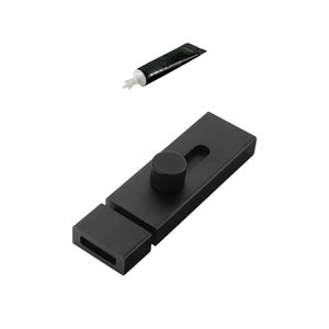 Bothyi - Pestillo De Puerta Cerradura Deslizante Pestillo De Perno Cilíndrico Para Patio Interior Y Exterior 100 Mm Negro