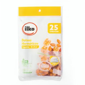 Ilko - Bolsa Hermética Mediana 16×8 Cm 25Un