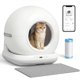thumbnail image 1 of Caja de arena para gatos PawHut 72 L con control por app, blanca/gris, 1 of 9