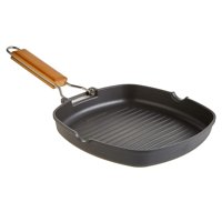 Importclick - Sartén Parrilla Cocina Grill Cuadrado Antiadherente 20 Cm
