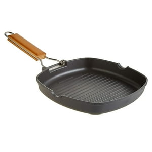 Importclick - Sartén Parrilla Cocina Grill Cuadrado Antiadherente 24 Cm