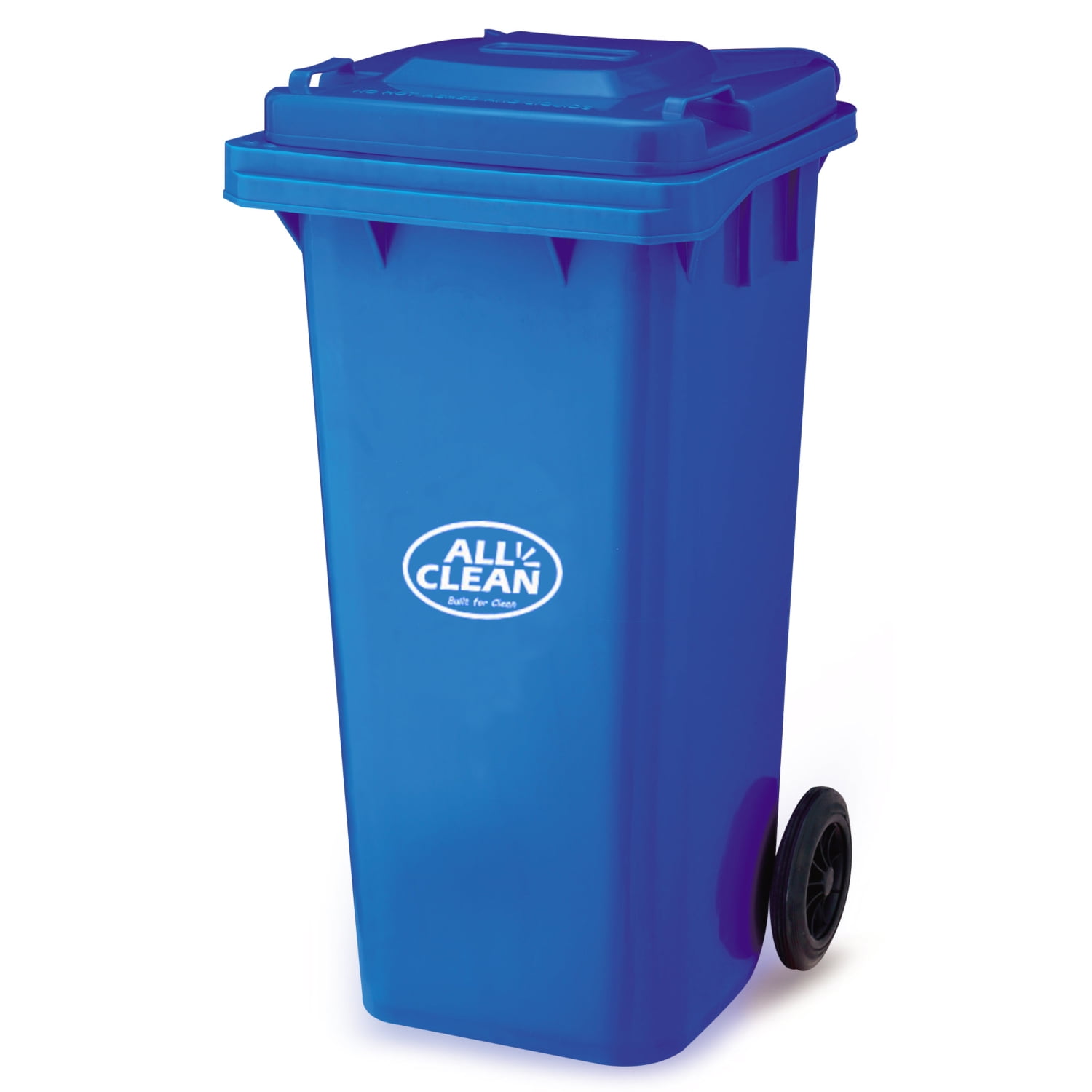 All Clean - Basurero Contenedor 120 Litros Azul Con Ruedas