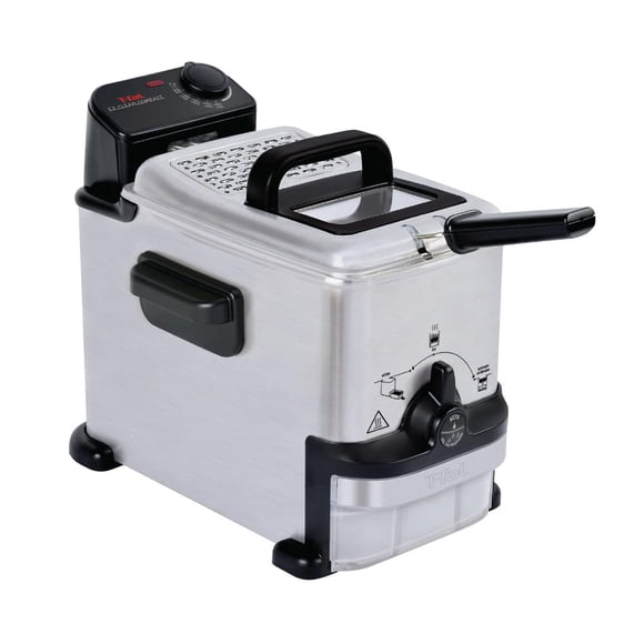 Freidora T-Fal Compact EZ Clean de acero inoxidable 1.8L