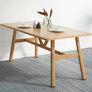 Pandalino - Mesa Rectangular Konna 120X70 Cm | Estilo Nórdico En Mdf Y Metal Cafe