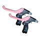 thumbnail image 4 of 2 Piezas De Palanca De Freno De Bicicleta De Tres Dedos, Accesorios De Repuesto Compatibles, Negro Y Rosa, 4 of 5