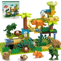 Jixin - Bloques De Construcción Marble Run Dinosaur Kids De 3 A 5 Años