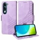 thumbnail image 1 of Carcasa FOXDOCK Vivo Y04 de cuero PU, diseño acolchado clásico, protección contra caídas y rayones, 1 of 5