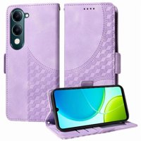 Carcasa Foxdock Vivo Y04 De Cuero Pu, Diseño Acolchado Clásico, Protección Contra Caídas Y Rayones