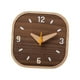 thumbnail image 3 of Reloj De Mesa Analógico Pequeño De Madera De 5,2 X 5,2 X 1 Pulgada Cuadrado Para Mesita De Noche Decorativa, 3 of 3