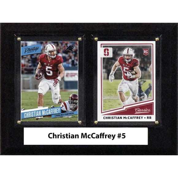 Placa C & I Collectibles Christian McCaffrey Stanford de 6 x 8 pulgadas