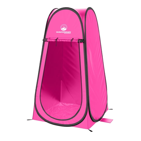 Carpa de ducha privada Wakeman Outdoors, plegable, rosa