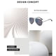 thumbnail image 5 of Paquete de 3 gafas de sol estilo aviador con la bandera estadounidense, accesorio patriótico para el 4 de julio., 5 of 6