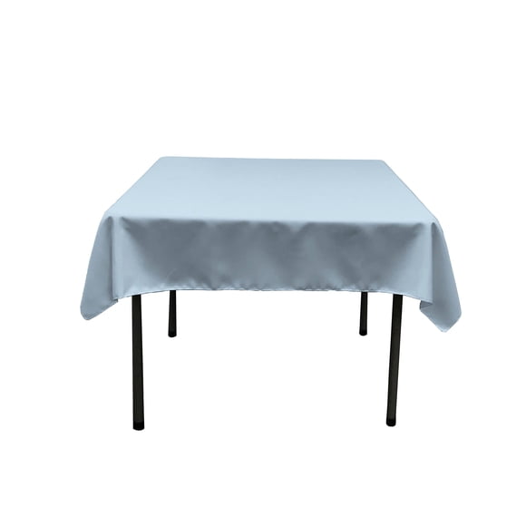 Mantel LA Linen, popelina de poliéster, cuadrado, 132 x 132 cm, azul