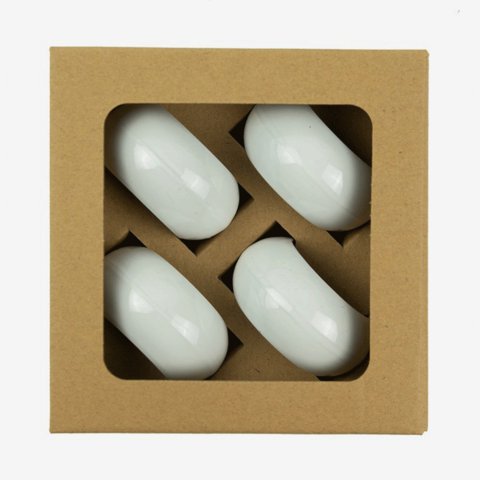 Decoexpress - Set 4 Argollas Servilletas Blanco