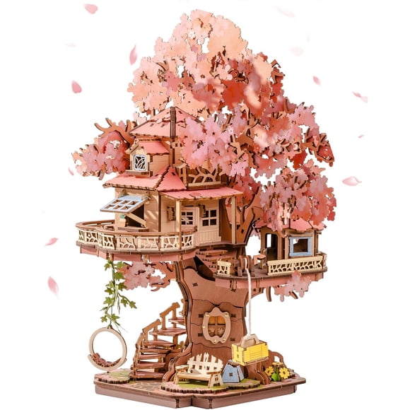Casita Miniatura Árbol Sakura Rolife RTGSL04 535 piezas DIY