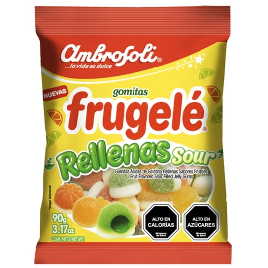 Gomitas Frugele Sour Relleno 90 g Ambrosoli