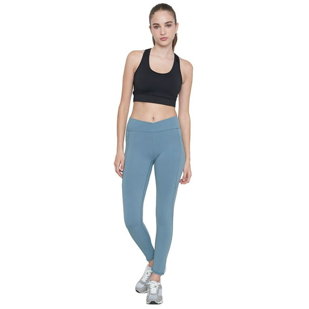 Calza Mujer Deportiva Pretina Cruzada Petróleo Corona