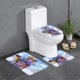 thumbnail image 1 of Juego de Alfombras de Baño Desmarcar Terciopelo Coral 3 Piezas, 1 of 6