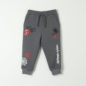 Pantalon De Buzo Niño Spiderman Super Hero Gris Marvel