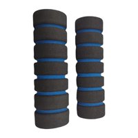 Ioensy - 2 Uds Empuñaduras De Manillar De Bicicleta Absorción De Impacto Empuñaduras De Bicicleta Antideslizantes Universales Azul