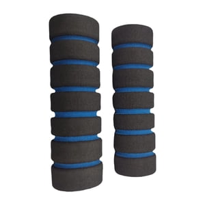 Ioensy - 2 Uds Empuñaduras De Manillar De Bicicleta Absorción De Impacto Empuñaduras De Bicicleta Antideslizantes Universales Azul