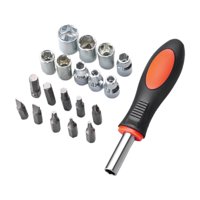 Magideal - Juego De Destornilladores De Trinquete, Accesorios, Mango Ergonómico Versátil, Destornillador De Acero De Alta Resistencia A La Tracción Para Espacios 20 Piezas