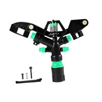 Magideal - Aspersor De Césped, Cabezal De Riego Giratorio, 4 Boquillas, Refrigeración, Pulverizador De Reducción De Polvo, Boquilla De Aspersión Giratoria Para A