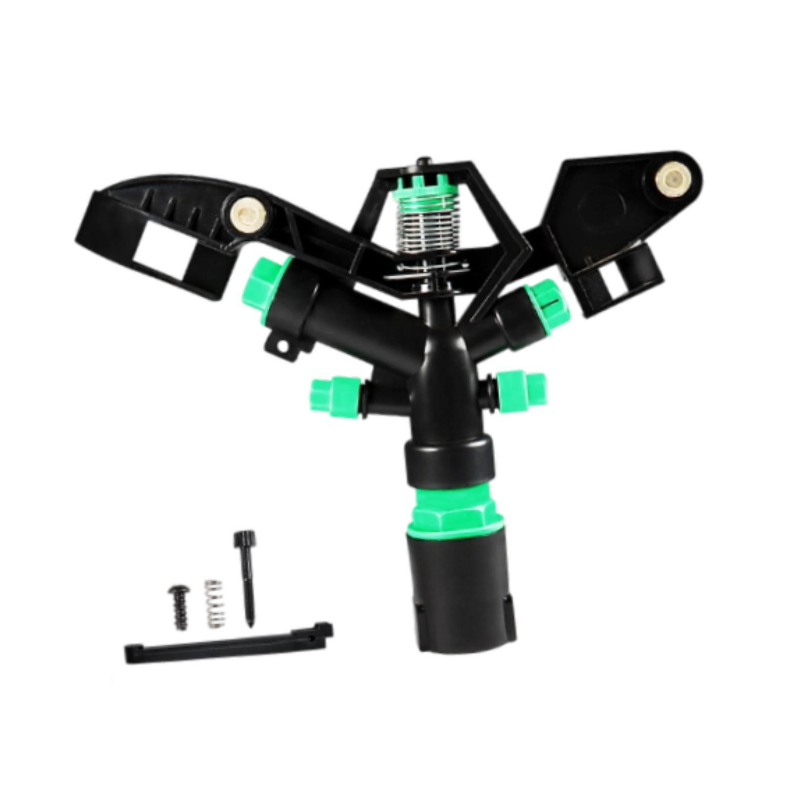 Magideal - Aspersor De Césped, Cabezal De Riego Giratorio, 4 Boquillas, Refrigeración, Pulverizador De Reducción De Polvo, Boquilla De Aspersión Giratoria Para A