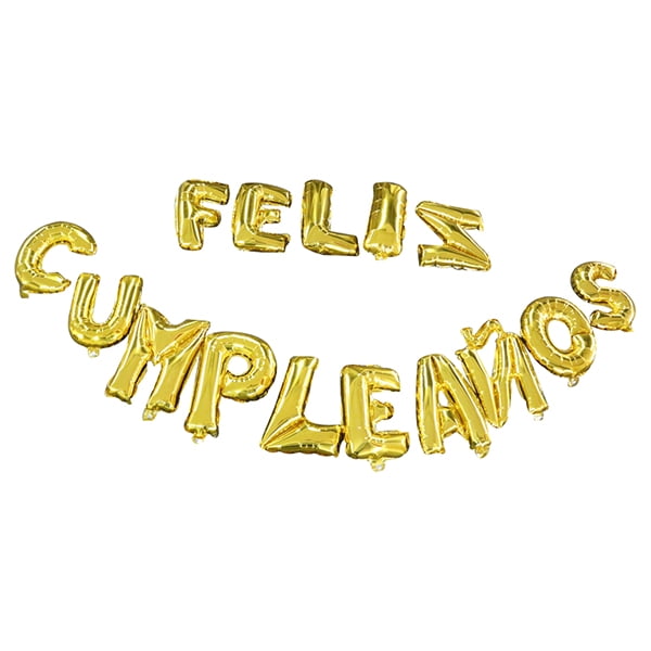 Homewell - Globo Dorado Feliz Cumpleaños 40.64 Cm