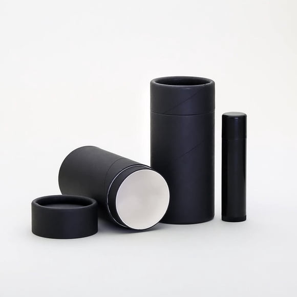 Tubos para bálsamo labial KJ's Krafts 70 ml negro paquete de 25