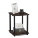 thumbnail image 4 of Mesa auxiliar Furinno Simplistic, juego de 2 unidades, color nogal Columbia y negro, 4 of 6