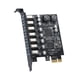 thumbnail image 5 of PCIe 7 Puertos USB3.2 Gen1 19Pin Tarjeta De Expansión 5Gbps Convertidor De PC De Escritorio, 5 of 5
