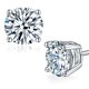 thumbnail image 1 of Aretes TOPFOOK 5 mm Moissanite en Plata 925, 1 of 6