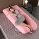 thumbnail image 2 of Almohada para embarazadas, almohada en forma de U desmontable y lavable, cojín grande, almohada de cintura, 2 of 5