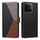 thumbnail image 4 of Cartera Plegable para Honor 200 Smart, PU Tricolor con Ranuras, Negro, 4 of 6