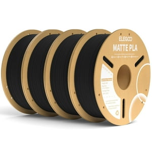 Filamento Para Impresora 3D Elegoo Mate Pla Negro Mate, 4 Kg, 1,75 Mm
